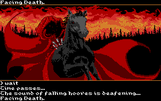 Transylvania III: Vanquish the Night IBM PC/Compatibles Screenshot: Facing death!