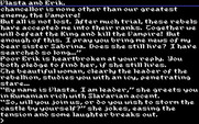 Transylvania III: Vanquish the Night for IBM PC/Compatibles - The graphics can be turned off to make reading easier.
