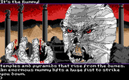 Transylvania III: Vanquish the Night for IBM PC/Compatibles - A scary mummy is here.
