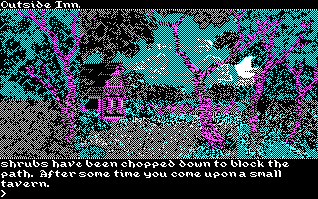Transylvania III: Vanquish the Night IBM PC/Compatibles Screenshot: I located a small tavern...