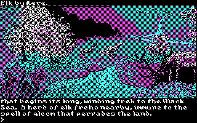 Transylvania III: Vanquish the Night IBM PC/Compatibles Screenshot: A spell of gloom pervades the land...