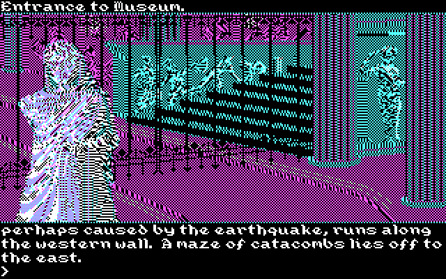 Transylvania III: Vanquish the Night IBM PC/Compatibles Screenshot: A gate is blocking the path at the moment...