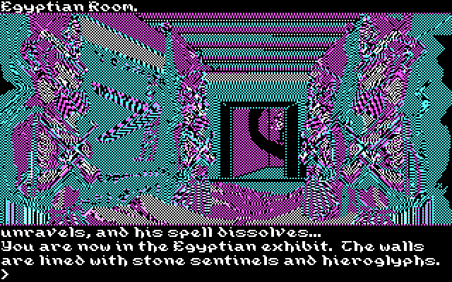 Transylvania III: Vanquish the Night IBM PC/Compatibles Screenshot: The mummy has been dealt with...