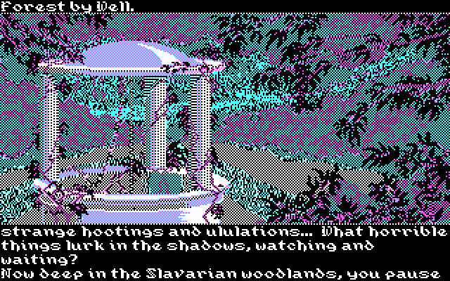 Transylvania III: Vanquish the Night IBM PC/Compatibles Screenshot: Exploring some lush woodlands...