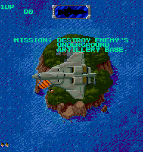 Heavy Barrel Arcade Screenshot: Game introduction.