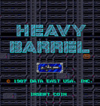 Heavy Barrel for Arcade - Title screen.