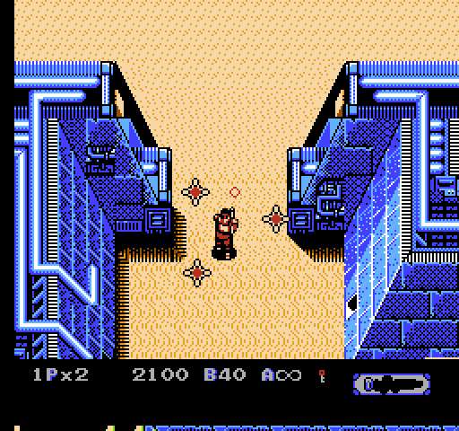 Heavy Barrel NES / Famicom Screenshot: What lies beyond these gates?