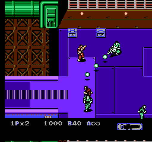 Heavy Barrel NES / Famicom Screenshot: Don't get caught in the crossfire...