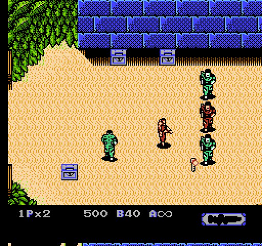 Heavy Barrel NES / Famicom Screenshot: I'm outnumbered!