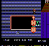 Heavy Barrel for NES / Famicom - The flamethrower is an effective weapon!