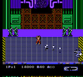 Heavy Barrel for NES / Famicom - Oof, I've been hit!