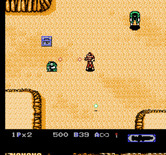 Heavy Barrel for NES / Famicom - Blasting opponents.