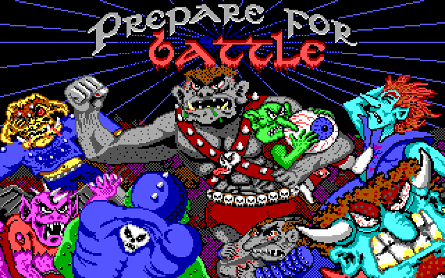 Grave Yardage IBM PC/Compatibles Screenshot: Ready to begin?