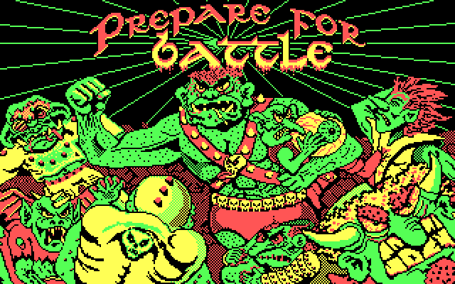 Grave Yardage IBM PC/Compatibles Screenshot: Prepare for battle!