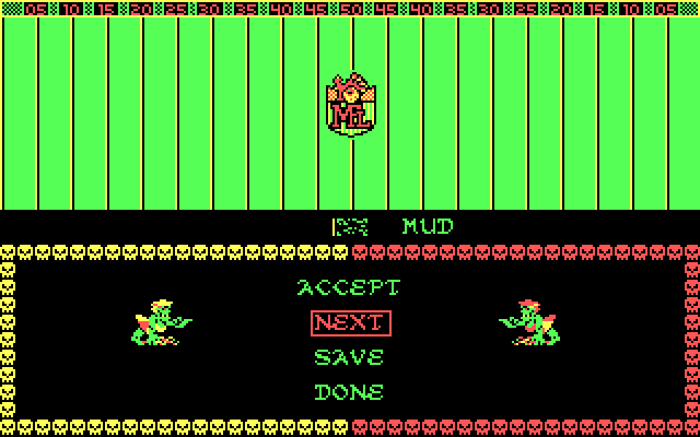 Grave Yardage IBM PC/Compatibles Screenshot: Building a new field.