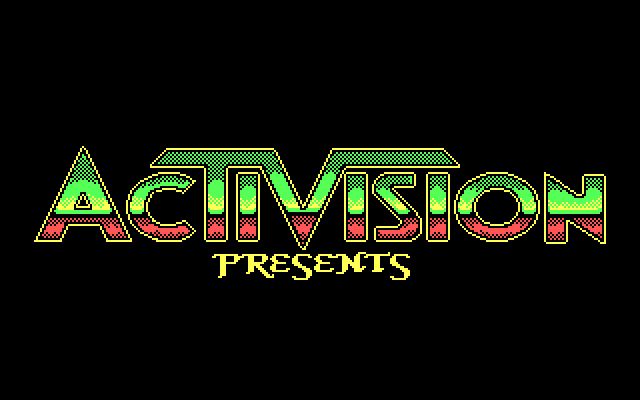 Grave Yardage IBM PC/Compatibles Screenshot: Activision presents...