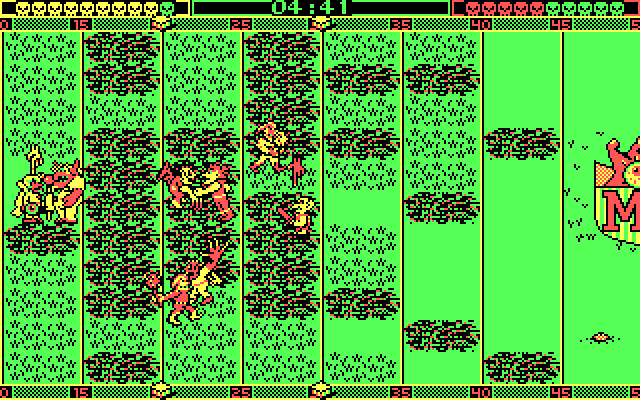 Grave Yardage IBM PC/Compatibles Screenshot: The next play begins...