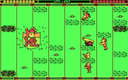 Grave Yardage for IBM PC/Compatibles - Game start; the kickoff actually uses a canon!