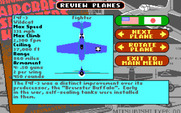 Battlehawks 1942 for IBM PC/Compatibles - Reviewing the planes...