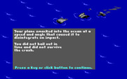 Battlehawks 1942 for IBM PC/Compatibles - Crash! Not a successful mission!