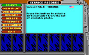 Battlehawks 1942 for IBM PC/Compatibles - Viewing the service records.