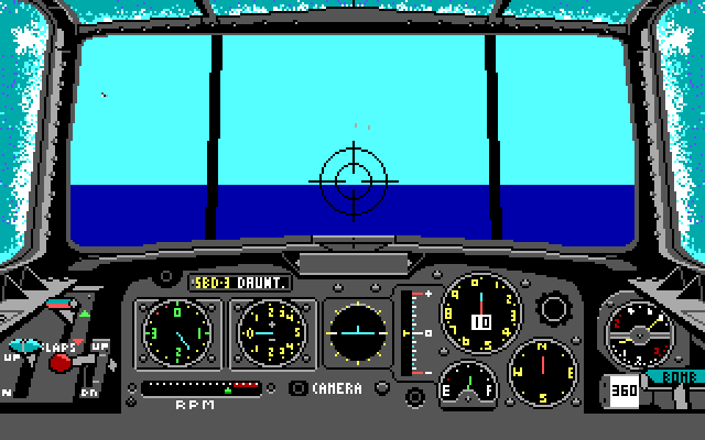 Battlehawks 1942 IBM PC/Compatibles Screenshot: Game start.