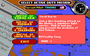 Battlehawks 1942 for IBM PC/Compatibles - Select a mission.