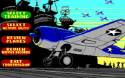 Battlehawks 1942 for IBM PC/Compatibles - The main menu.