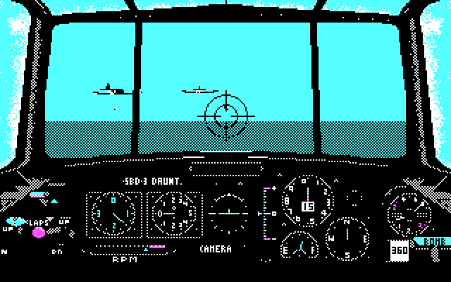 Battlehawks 1942 IBM PC/Compatibles Screenshot: Mission start.