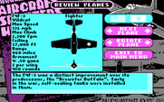 Battlehawks 1942 for IBM PC/Compatibles - Reviewing the planes...