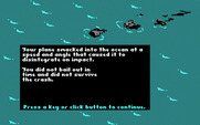 Battlehawks 1942 for IBM PC/Compatibles - Crash! Mission failed...
