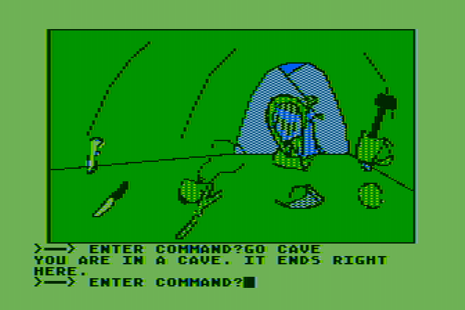 Hi-Res Adventure #2: The Wizard and the Princess Atari 8-bit Screenshot: Here's some stuff that was stolen from me...
