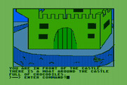 Hi-Res Adventure #2: The Wizard and the Princess for Atari 8-bit - The castle is guarded by a moat...