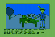 Hi-Res Adventure #2: The Wizard and the Princess for Atari 8-bit - A peddler! What should I buy?