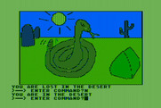 Hi-Res Adventure #2: The Wizard and the Princess for Atari 8-bit - There is a snake here!