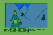 Hi-Res Adventure #2: The Wizard and the Princess for Atari 8-bit - Exploring the mountains...