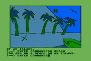 Hi-Res Adventure #2: The Wizard and the Princess for Atari 8-bit - Landed on a beach...