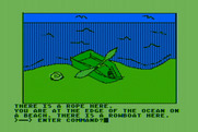 Hi-Res Adventure #2: The Wizard and the Princess for Atari 8-bit - Ah, a boat! Very useful...