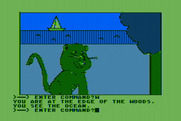 Hi-Res Adventure #2: The Wizard and the Princess for Atari 8-bit - A lion is blocking the path!