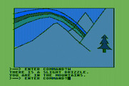 Hi-Res Adventure #2: The Wizard and the Princess for Atari 8-bit - A rainbow! I should follow it, maybe something is there...