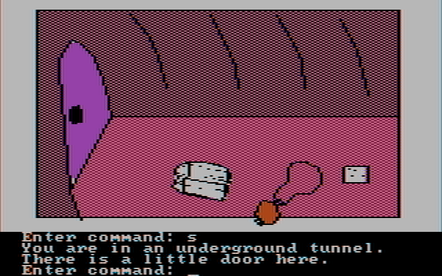 Hi-Res Adventure #2: The Wizard and the Princess IBM PC/Compatibles Screenshot: All of my stuff was stolen and I found it here!