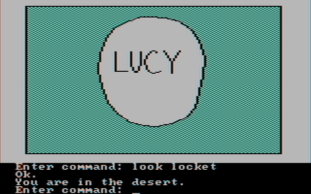 Hi-Res Adventure #2: The Wizard and the Princess IBM PC/Compatibles Screenshot: I found a clue! But what does it mean?