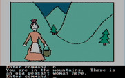 Hi-Res Adventure #2: The Wizard and the Princess for IBM PC/Compatibles - A woman in the mountains...