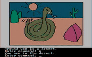 Hi-Res Adventure #2: The Wizard and the Princess for IBM PC/Compatibles - Lookout, it's a snake!