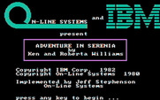 Hi-Res Adventure #2: The Wizard and the Princess for IBM PC/Compatibles - Title screen.