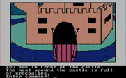 Hi-Res Adventure #2: The Wizard and the Princess for IBM PC/Compatibles - In front of the castle.