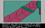 Hi-Res Adventure #2: The Wizard and the Princess for IBM PC/Compatibles - I'm not sure this bridge is safe to cross...