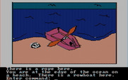 Hi-Res Adventure #2: The Wizard and the Princess for IBM PC/Compatibles - Ah, a boat! Time to set sail...