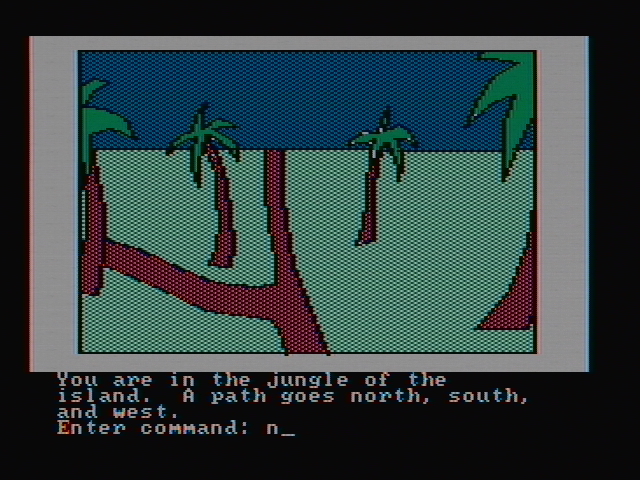 Hi-Res Adventure #2: The Wizard and the Princess IBM PC/Compatibles Screenshot: Which way to go?