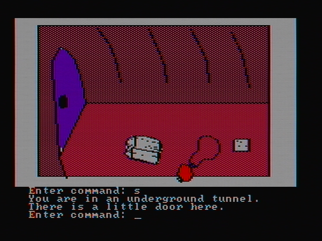 Hi-Res Adventure #2: The Wizard and the Princess IBM PC/Compatibles Screenshot: This looks like all of my stuff that was stolen!